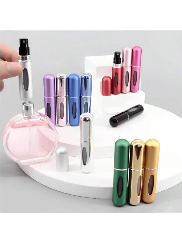 Mini Frasco Porta Perfume 5ML Recarregável Bolsa Viagem Portátil Cores Sortidas