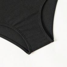 Tween Girl Ruffled One-Piece Swimsuit - Black - View 4