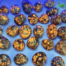 1/2/3/5pcs Crystal Volcano Rock - Polished Tumbled Stone, Flame Stone, DIY Jewelry Decoration, Specimen Display, Festival Gathering, Indoor, Garden Decor, Beach Party, Energy Stone - Spiritual Decoration Crystal. Best Holiday Gift For Halloween, Christmas - Crystal Volcanic Stone-polished Tumbled Stone - View 6