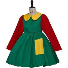 La Chilindrina Dress Costume Movie Chilindrina Cosplay Dress For Adult Women - Green - View 2