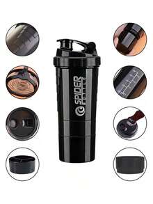 Sports And Fitness Multifunctional Mixing Cup 550ml - Black - View 1