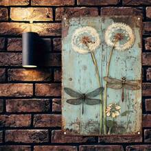 1PC Vintage Metal Sign, Sunflower And Dragonfly, Rustic Flower Decor, High-Quality Tin, Fade-Resistant, Ideal For Living Rooms, Kitchens, Farmhouses, 8x12 Inches / 20x30 Cm - 8x12 inch/20x30cm-1 cái - Xem 7