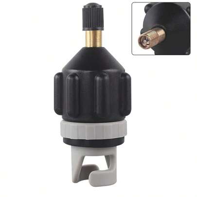 1/2 Inflatable Pump Valve Adapter, Inflatable Fishing Boat, Attack Boat, Rubber Boat, Car Inflatable Pump Valve Converter, Traditional Air Pump Converter, Paddle Pump Adapter, Beach Essentials, Beach Accessories, Pool Float