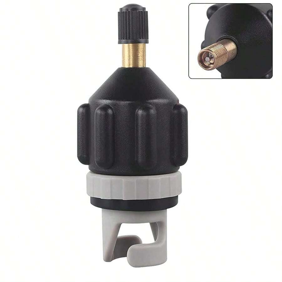 1/2 Inflatable Pump Valve Adapter, Inflatable Fishing Boat, Attack Boat, Rubber Boat, Car Inflatable Pump Valve Converter, Traditional Air Pump Converter, Paddle Pump Adapter, Beach Essentials, Beach Accessories, Pool Float