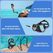 Swim Goggles With Nose Cover Adult Swimming Goggles 180°Clear View Snorkeling Diving Mask For Pool Beach