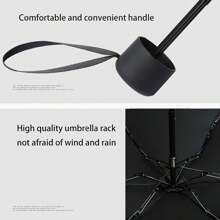 Travel Umbrella, Compact And Lightweight, 6 Ribs Reinforced, Foldable, Manual Open, UV Protection, Fashionable, Casual, Cute, Pongee (210T) Umbrella Cloth, Iron Umbrella Handle And Ribs
