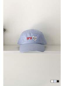1pc Soft Top Retro Plaid Visor Hat, Women Large Brim Sun Protection Five Panels Cap, Streetwear Flat-Brim Casual Hip-Hop Baseball Cap, Suitable For Spring/Summer, Unisex