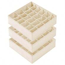 2 件抽屉式收纳架，婴儿衣服收纳袋，24 格衣柜收纳架和收纳袋，用于袜子、手帕、领带、皮带、婴儿衣服、内衣收纳