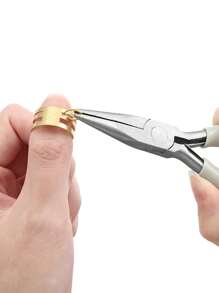 Set de 1/3 herramientas de alicates de joyería, que incluye alicates de punta redonda y alicates diagonales, adecuados para la fabricación y reparación de joyas DIY