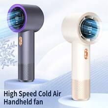 3000mAh T-11/T-13 迷你手持涡轮风扇 199 档可调涡轮小风扇 Type-C 充电便携式手持风扇 夏季强力降温风扇 适用于户外运动旅行卧室学校办公室袖珍风扇 夏季降温、海滩、旅行