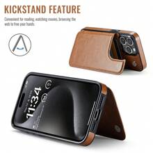 Luxury Durable Leather Wallet Phone Case Compatible With IPhone 16e 16 15 14 13 12 11 Pro Max SE X XR XS Max 8 7 6 6S Plus Compatible With Samsung Galaxy S25 S24 S23 S22 S21 S20 Ultra A13 A14 A15 A35 A53 A54 A55 S23 FE S24 FE Kickstand Credit Card Slots Holder Shockproof Phone Cover Waterproof Anti-Fall Scratch Resistant Full Cover