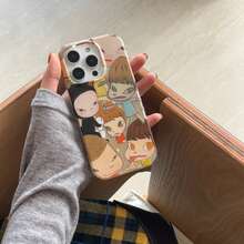 Anime Shockproof Fashion Vintage Niche Clock & Portrait Illustration Phone Case Compatible With IPhone 17 Pro Max/17 Air/16 Pro Max/15 Pro Max/14 Pro/13 Pro/13/12 Pro Max/12 Spring Gift Birthday - Multicolor - View 4