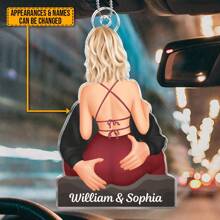 7 Style - Custom Photo Acrylic Car Ornament - Drive Safe, I Love You - Personalized Couple Photo Accessory - Gifts For Husband - Valentine's Day Decor, Artwork Wall Painting For Gift, Bathroom
