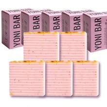 5pcs Yoni Soap Intimate Soap Essential Oil Soap Gentle Cleansing Soap, With Rich Foam For Deep Cleaning And Gentle Washing And Of The Female Secret Garden Essential Oil Soap.Women's Skin Care , Bathing, Moisturizing, Nourishing, Skin Care Soap, Vaginal Deodorizer, Handmade Vaginal Soap, Natural Women's Vaginal Care Soap With Bubble Net - Pink - View 7