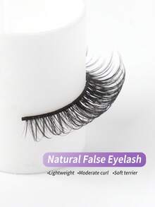 40 Pairs Mixed Pack Natural Crossover False Eyelashes Handmade Lengthened Thick Curly Eyelashes Artificial Mink Eyelashes Makeup Tools Hot Sellers - 黑色 - 查看 7