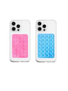 10pcs Double-Sided Silicone Suction Cup Upgrade Suction Cup Card Package Square Single Sided Phone Suction Cup Holder Adhesive Phone Case Holder Silicone Phone Accessories For Women For Men Wallet Mini Wallet Purse Wallet Magsafe Wallet Card Wallet