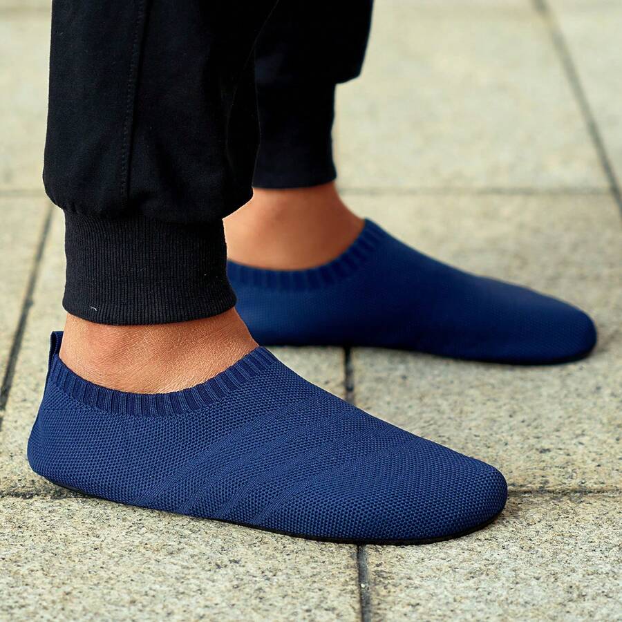 SOSENFER Men's Loafers.Easy-To-Wear Soft-Soled Slip-On Shoes - Dark Blue - View 1