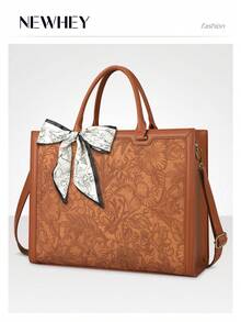 NEWHEY Laptop Bag For Women 15.6 Inch Tote Waterproof Leather Computer Business Lightweight Office Briefcase Large Capacity Handbag Shoulder - Multicolor - View 5