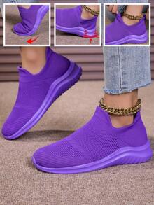 Elastyczne wsuwane trampki dla mężczyzn/kobiet, wygodne codzienne buty sportowe bez sznurówek, lato 2025 nowość