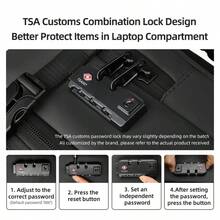 Somago Vacpack Backpack, One-Click Automatic Compression, 60L Expandable Backpack With TSA Lock, Laptop Backpack Fit For 17 Inch Laptop, Anti Theft Travel Vacuum Backpack Water Resistant Space Saver Backpack, Black - 黑色 - 查看 8