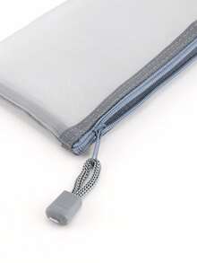 1 pieza Estuche de lápices de malla personalizado con transferencia térmica, estuche de almacenamiento de papelería con cremallera, accesorios de escritorio para oficina y aula, bolsa de almacenamiento de artículos escolares, artículos esenciales de vuelta a la escuela, suministros navideños