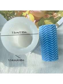 Creative Abnormal Cylinder DIY Handmade Fragrance Plaster Multifunctional Silicone Mold - White - View 2