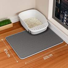 1PC Cat Litter Mat With Gift Double Layer Waterproof Pet Litter Box Mat Non-Slip Sand Cat Pad Washable Bed Mat Clean Pad Products