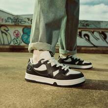 XTEP Maxx Board Shoes Women's Breakdance Team Same Style Versatile Flat Shoes Casual Sports Shoes 876118310010 - Black/Sail White - View 5