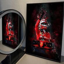 1pc/3PCS Wall Arts Posters Pop Anime F1 Racing Driver Legendary Anime Poster Decoration Painting Wall Art White Wall Decoration Frameless/Framed Canvas Art - Multicolor - View 30