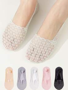 蕾丝隐形袜子舒适透气低帮船袜女士长筒袜袜子