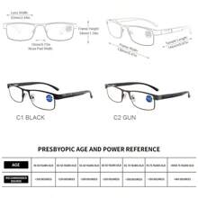 Alloy Frame Photochromic Reading Glasses For Men Business Style Eyeglasses With Spring Hinge High Quality Photochromic Glasses +1.0 1.5 2.0 2.5 3.0 3.5 4.0