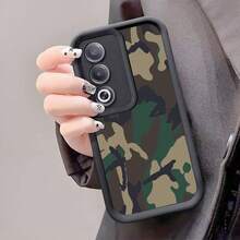 Camo 1pc 迷彩防摔防震手机壳兼容 iPhone、Honor、Redmi、Galaxy、