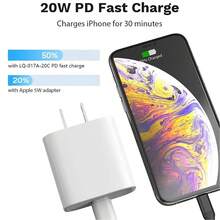 1-2 piezas Adaptador de pared de carga rápida PD de 20W compatible con iPhone 17 Pro Max/17 Pro/17 Air/17/16/15/14/13/12/11/XS/XR/8/7/6, iPad, S25/S24/S23/S22/S21/S20, Series - Tipo de Enchufe A USA (110-127V) - Ver 4