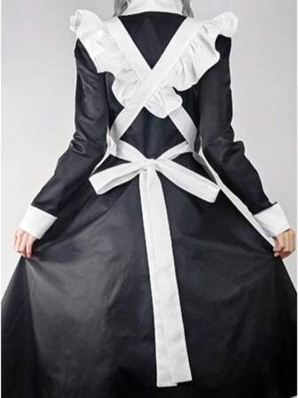 洛丽塔经典女仆装，黑白，长裙日本女仆制服角色扮演（建议订购大一码）万圣节