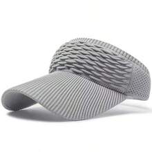 3pcs/1pc Women's Sun Hats, Women's Knitted Elastic Sports Hats, Breathable Wide Brim Golf Caps - Multicolor - View 10