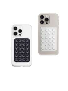 10pcs Double-Sided Silicone Suction Cup Upgrade Suction Cup Card Package Square Single Sided Phone Suction Cup Holder Adhesive Phone Case Holder Silicone Phone Accessories For Women For Men Wallet Mini Wallet Purse Wallet Magsafe Wallet Card Wallet