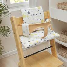 1pc Cushion Compatible With Stokke Tripp Trapp - Soft Seat For Infants, Babies & Toddlers, High Chair Accessories, Cotton Fabric Insert, Easy To Install, Easy To Clean