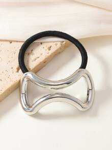 1 件/2 件方形金属环发套、弹性发圈、马尾夹、发圈、女士配饰、发圈、发圈、发绳马尾夹 - 彩色 - 查看 4