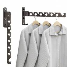 1 pièce Étendoir mural pliable, support de lavage mural, rack mural pour vêtements pour buanderie, cintre à vêtements d'intérieur, parfait pour les petits espaces