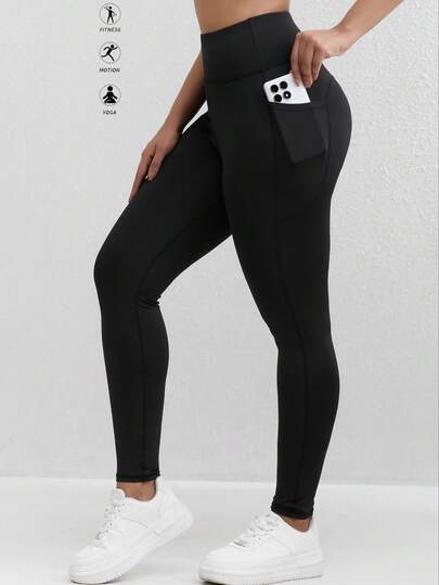 女士休闲运动多口袋瑜伽裤