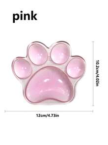 1 件装透明硅胶鼠标垫，带可爱爪子设计，办公室腕托垫，3D 防滑猫爪形手枕，丝滑亲肤防水桌垫 - 彩色 - 查看 11