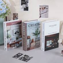 Bộ 3/2/1 cuốn sách giả gấp gọn trang trí bàn cà phê, bộ 4 cuốn sách trang trí bàn cà phê Outgeek, đồ trang trí sách thời trang phù hợp cho văn phòng, nhà cửa, giá sách, nhà nông thôn, phòng khách, phòng ngủ, phòng tắm, mặt bàn, tủ TV, sảnh, quà tặng các dịp lễ khác nhau - Nhiều màu - Xem 5