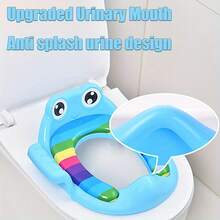 1pc Cartoon Cute Portable Toilet Seat For Boys And Girls, Home Use Toilet Seat, Urinal Seat, Toilet Seat Cushion, Travel Toilet Seat, Colorful Seat Cushion, Portable Foldable Toilet Seat, Non-Slip Toilet Training Seat Cover - Multicolor - View 6