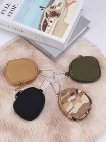 1pc Tactical Mini Compact Pouch Round Small Wallet Outdoor Mini Organizer Bag For Women For Men Wallet Mini Wallet Purse Wallet Coin Wallet Travel Wallet - Multicolor - View 1