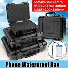 Waterproof Protective Hard Carry Flight Case Camera Equipment Storage Secure Box - Black - View 1