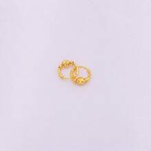 Earrings Gold Plated Small Round Earrings Fashion Jewelry For Woman Gifts Hoops Piercing Gold Earrings Piercings Accessories