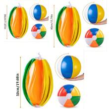 1 Stück/4 Stück/6 Stück Strandball - Großer Regenbogen Strandball aufblasbar, Poolzubehör, verwendet für Partyzubehör Dekoration, Sommer Strand Wasserspiele Strandball Party, ein Ball ist ein Muss für Eltern-Kind-Reisen, Partyzubehör, Strandutensilien, Poolspiele, Schwimmspiele, aufblasbare Spiele (30cm, 40cm, 50cm), Poolschwimmer