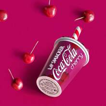 LIP SMACKER 可口可乐合作润唇膏，7.4g LIPSMACKER，含维生素 E 保湿，樱桃可乐味，有色唇彩，趣味星期五唇妆，装饰礼物