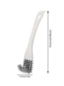 1pc Black & White Multi-Function Stove Cleaning Brush, Kitchen Stovetop Crevice Sink Corner Grill Cleaner Brush