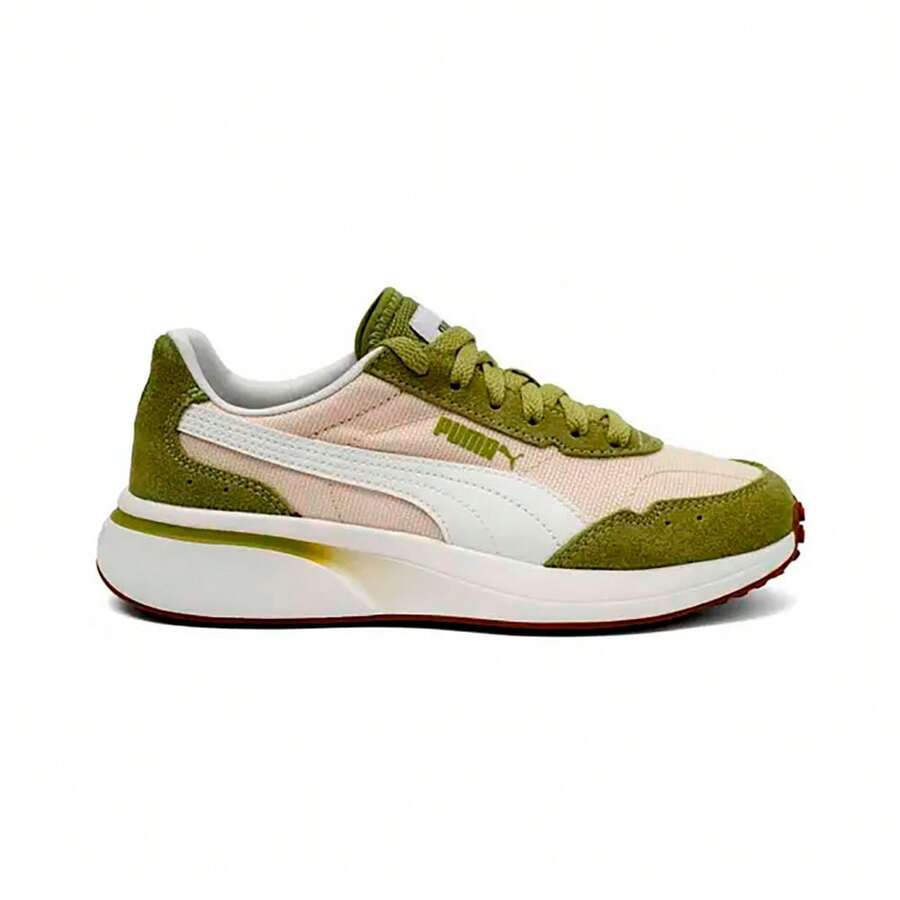 PUMA R78 GLANCE - Fashion Versatile Casual Sneakers - Green and White - View 1